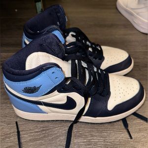 Air Jordan 1 Retro High OG 'Obsidian' women’s 8, boy side 6.5